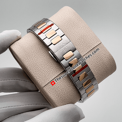 Patek Philippe Cubitus Dual Tone 5821/1AR-001 Sunburst Blue Dial  Exact 1:1 Super Clone 26-330 S C/430 Swiss Movement Replica Watch