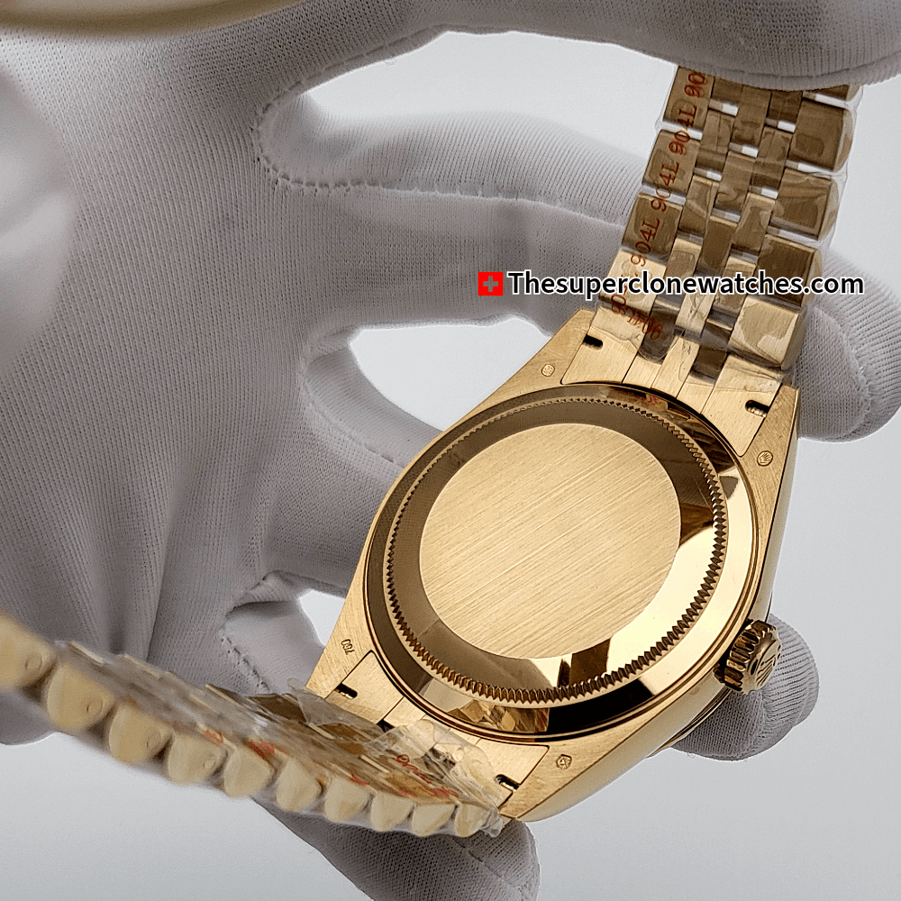 Rolex Sky-Dweller 18kt Yellow Gold Oysterflex Bright Green Dial Jubilee Bracelet Exact 1:1 Super Clone 9002 Swiss Movement Replica Watch Watch Ref-336938