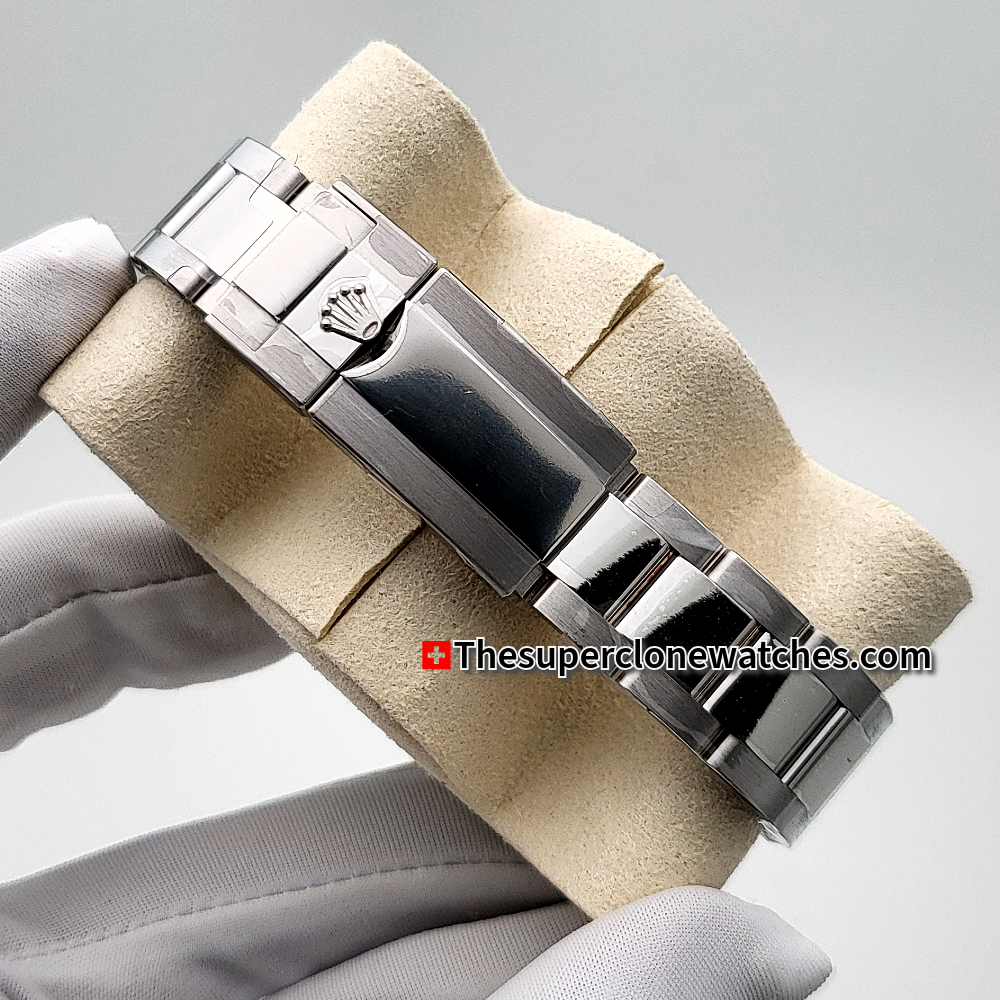 Rolex GMT Master II White Gold Left-Hand Green Ceramic Dial Exact 1:1 Super Clone ETA 3285 Swiss Movement Replica Watch Ref-126729VTNR