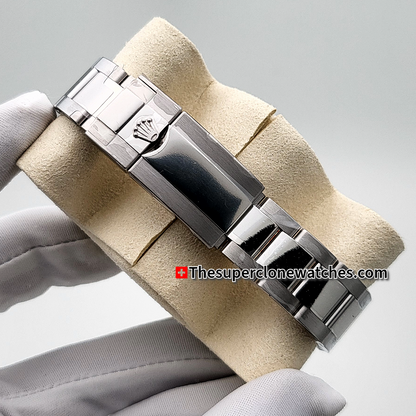 Rolex GMT Master II White Gold Left-Hand Green Ceramic Dial Exact 1:1 Super Clone ETA 3285 Swiss Movement Replica Watch Ref-126729VTNR