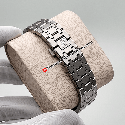 Audemars Piguet Royal Oak Stainless Steel Black Dial Exact 1:1 Super Clone 3120 Swiss Movement Replica Watch