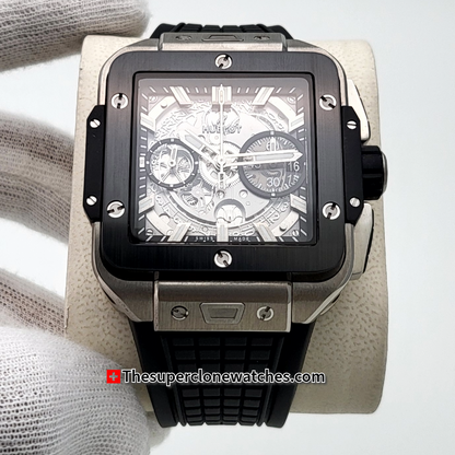 Hublot Square Bang Unico Titanium Ceramic 42mm Exact 1:1 Super Clone HUB1280 Swiss Movement Replica Watch