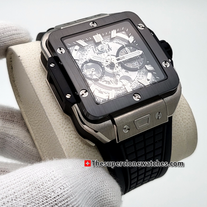 Hublot Square Bang Unico Titanium Ceramic 42mm Exact 1:1 Super Clone HUB1280 Swiss Movement Replica Watch