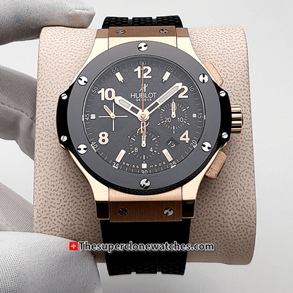 Hublot Big Bang Original Gold Ceramic Exact 1:1 Super Clone HUB4100 Swiss Movement Replica Watch