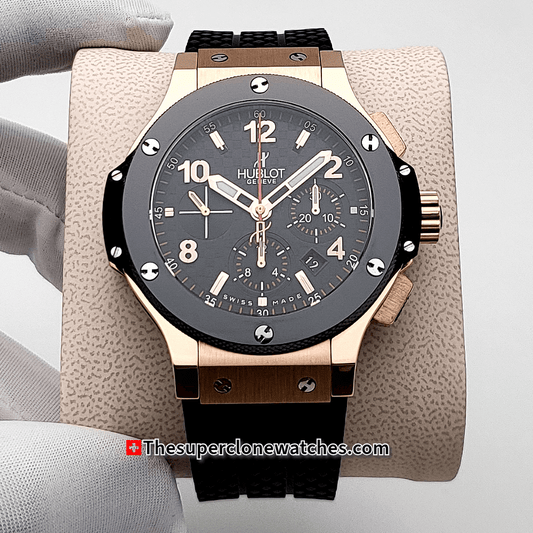 Hublot Big Bang Original Gold Ceramic Exact 1:1 Super Clone HUB4100 Swiss Movement Replica Watch