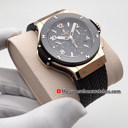 Hublot Big Bang Original Gold Ceramic Exact 1:1 Super Clone HUB4100 Swiss Movement Replica Watch