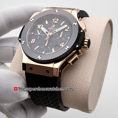 Hublot Big Bang Original Gold Ceramic Exact 1:1 Super Clone HUB4100 Swiss Movement Replica Watch