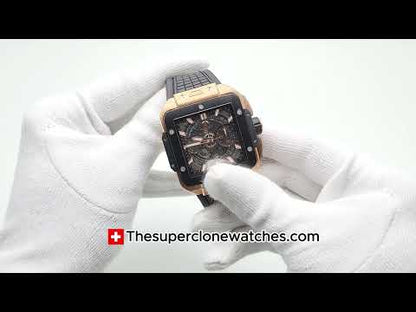 Hublot Square Bang Unico King Gold Ceramic Exact 1:1 Super Clone HUB1280 Swiss Movement Replica Watch
