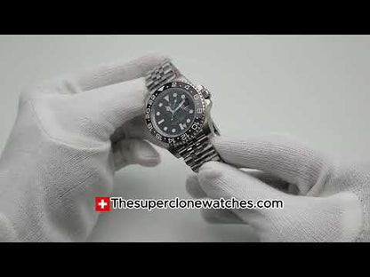 Rolex GMT Master II Jubilee Black Dial Exact 1:1 Super Clone 3285 Swiss Movement Replica Watch