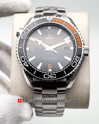 Omega Seamaster Planet Ocean 600M Steel On Steel Black Dial Exact 1:1 Super Clone 8900 Swiss Movement Replica Watch