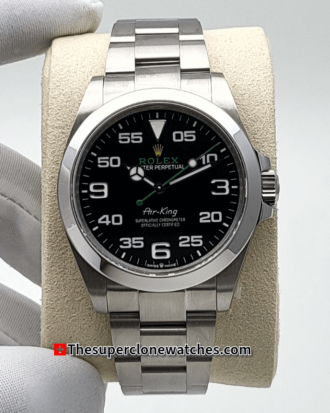 Rolex Air-King 40mm Black Dial Oystersteel Bracelet Exact 11 Super Clone 3230 Swiss Movement Replica Watch