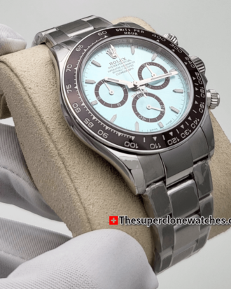 Rolex Cosmograph Daytona Platinum Ice Blue Dial 40mm Exact