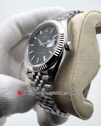 Rolex Datejust Oystersteel and White Gold Bright Black Dial Exact (16)