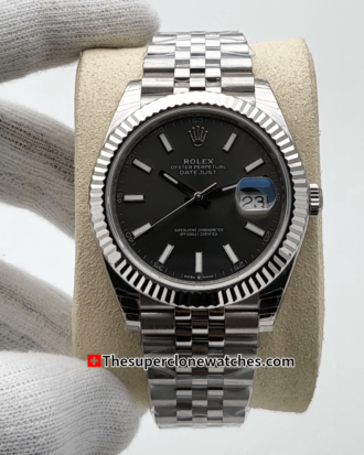 Rolex Datejust Oystersteel and White Gold Bright Black Dial Exact (16)