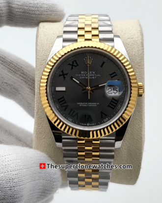 Rolex Datejust Oystersteel and Yellow Gold Slate Dial Exact (9)