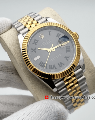 Rolex Datejust Oystersteel and Yellow Gold Slate Dial Exact (9)