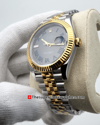 Rolex Datejust Oystersteel and Yellow Gold Slate Dial Exact (9)