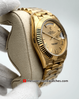 Rolex Day-Date 18kt Yellow Gold Champagne-colour Dial Exact (3)