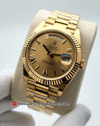 Rolex Day-Date 18kt Yellow Gold Champagne-colour Dial Exact (3)