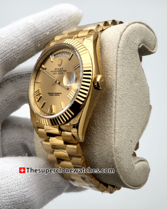 Rolex Day-Date 18kt Yellow Gold Champagne-colour Dial Exact (3)