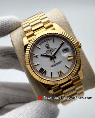 Rolex Day-Date 18kt Yellow Gold White Dial Exact (3)