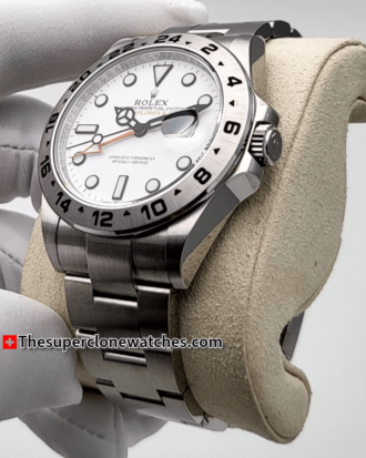 Rolex Explorer II Oystersteel Bracelet White Dial 42mm Exact