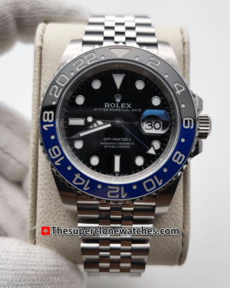 Rolex GMT Master II BATMAN Jubilee Bracelet Exact 1:1 Super Clone 3285 Swiss Movement Replica Watch Ref-126710BLNR