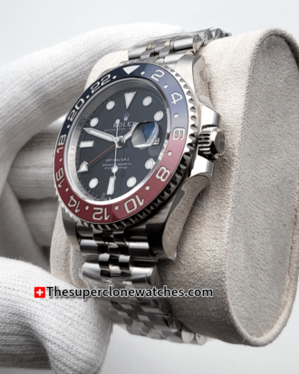 Rolex GMT Master II Pepsi Jubilee Bracelet Exact 1:1 Super Clone 3285 Swiss Movement Replica Watch Ref-126710BLRO