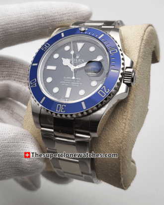 Rolex Submariner Date 18ct White Gold Blue Ceramic Bezel Exact (3)