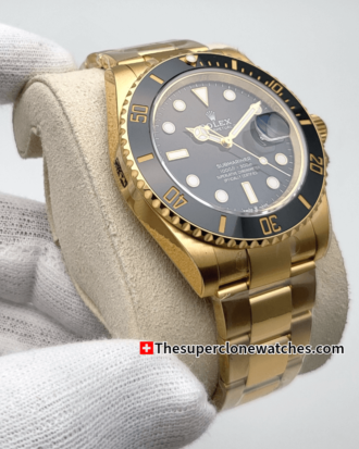 Rolex Submariner Date 18ct Yellow Gold Black Dial Exact (8)