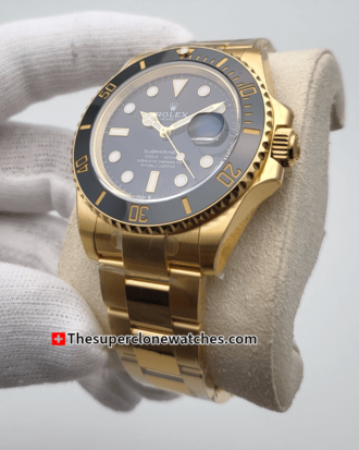 Rolex Submariner Date 18ct Yellow Gold Black Dial Exact (8)