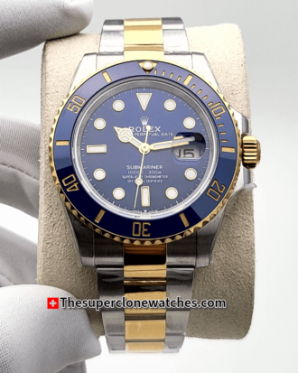 Rolex Submariner Date 2-Tone Royal Blue Dial Exact