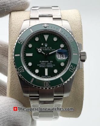 Rolex Submariner Hulk Date Green Dial Exact 1:1 Super Clone 3135 Swiss Movement Replica Watch Ref-116610LV