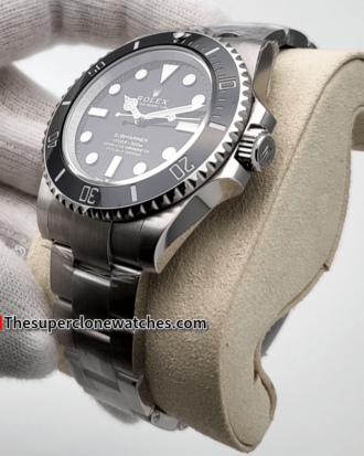 Rolex Submariner No-Date Black Dial Exact 1:1 Super Clone 3230 Swiss Movement Replica Watch Ref-124060