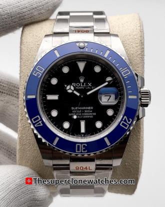 Rolex Submariner Date 18ct White Gold Blue Ceramic Bezel Exact (3)