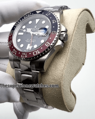 Rolex GMT Master II Pepsi Exact 1:1 Super Clone 3285 Swiss Movement Replica Watch Ref-126710BLRO